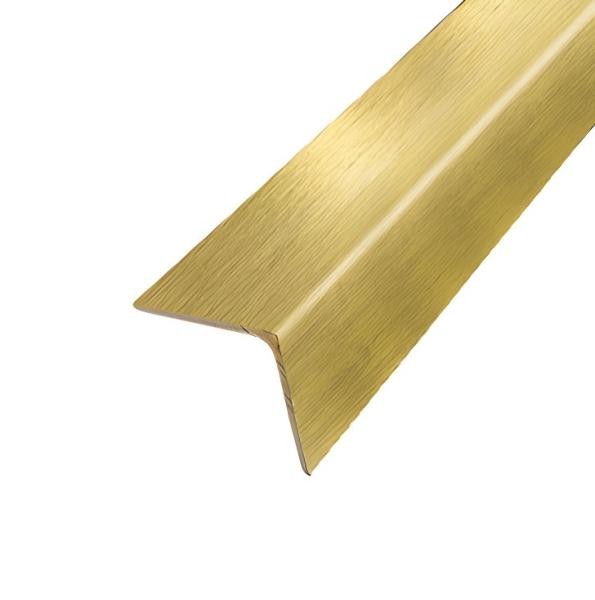 Уголок 7х7 мм латунный шлифованный PA 7 3м