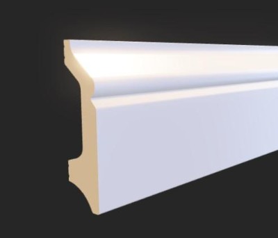 Напольный плинтус 77,5х21 мм Hiwood B78 из полистирола 2 м