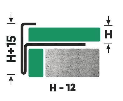 Профиль F-образный из нержавеющей стали 12 мм FF 12 P Сталь полированная 2,7 м