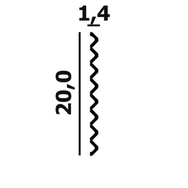Стеновая декоративная панель Перфект Плюс P128-2800 белый ударопрочный полимер 14х200 2,8 м