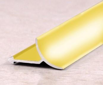 Внутренний угол для плитки ПО-В9 Золото глянец 2,7 м