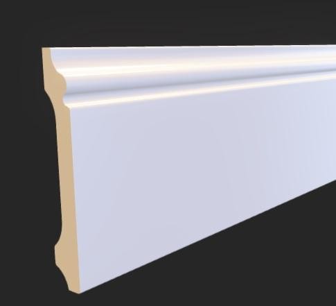 Напольный плинтус 80х12,5 мм Hiwood B80A из полистирола 2 м