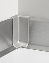 Уголок внутренний из алюминия для плинтуса Aspro