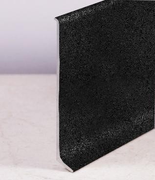 Напольный плинтус алюминий 80 мм ПЛ-80 Чёрный муар 3 м