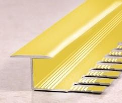 Профиль Z-образный гибкий алюминиевый ПЗ-10 Золото глянец 2,7 м