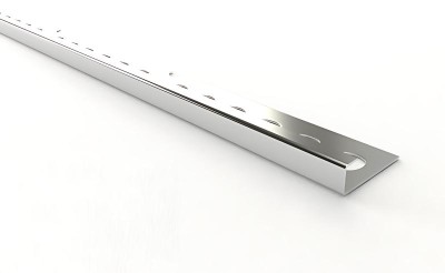 Окантовочный профиль из нержавеющей стали 10 мм SB203-10H SG Серебро глянец 2,7 м