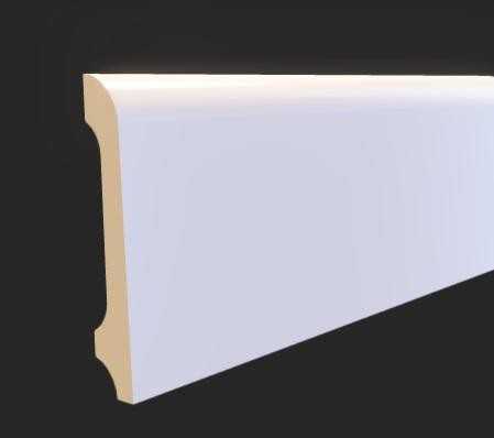 Напольный плинтус 80х14 мм Hiwood B80B из полистирола 2 м