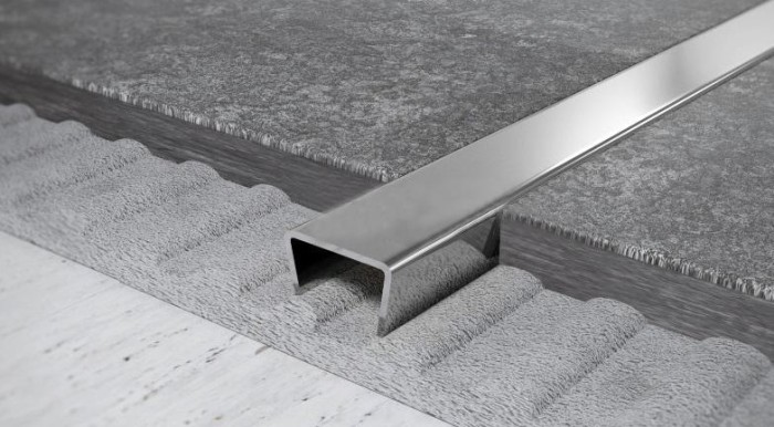 Профиль П-образный из нержавеющей стали 12х25 мм FUB 12х25 P Сталь полированная 2,7 м