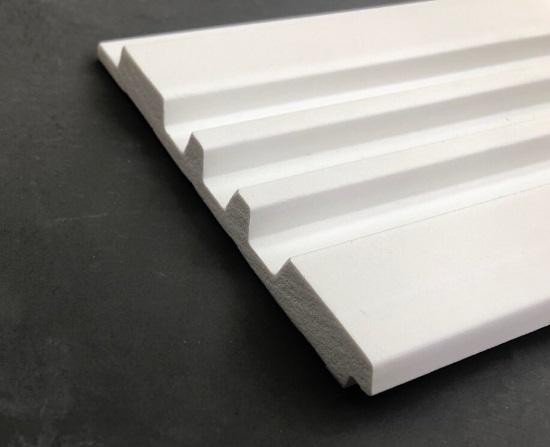 Декоративная панель 120х12 мм Hiwood LV121 NP белая 2,7 м