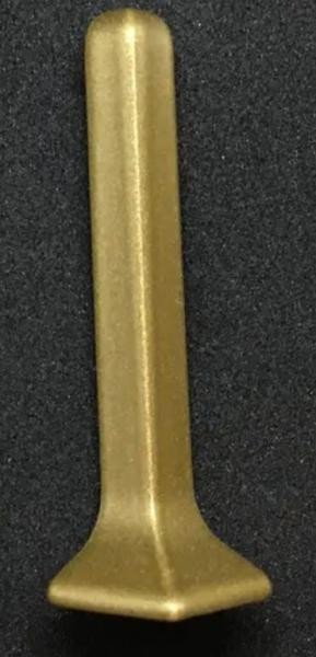 Алюминиевый уголок внешний для плинтуса Евротрим L-80 золото