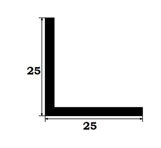 Латунный уголок Yakamoz ЛП-25х25 латунь полированная 2,7 м
