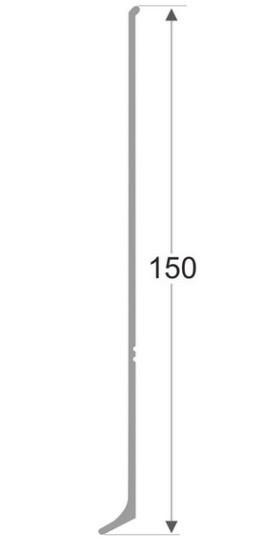 Фурнитура для напольного плинтуса ПЛ-150 заглушки (пара кмп) черный муар