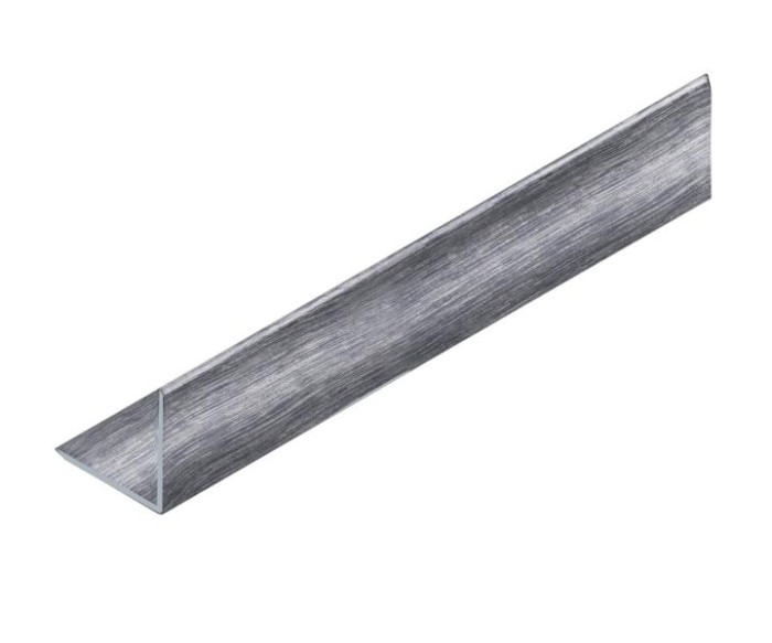 Уголок 30х30 мм алюминиевый NEEXY PV65-45 BBS-D серебро блестящее браш 2.7 м